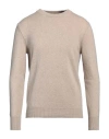 Aragona Man Sweater Sand Size 46 Cashmere In Beige
