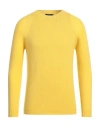 Aragona Man Sweater Yellow Size 44 Wool, Cashmere
