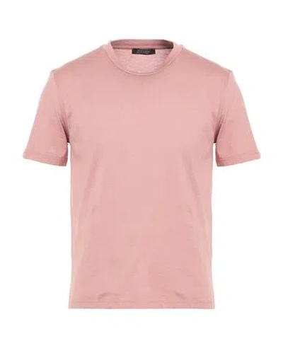 Aragona Man T-shirt Antique Rose Size 44 Cotton In Pink