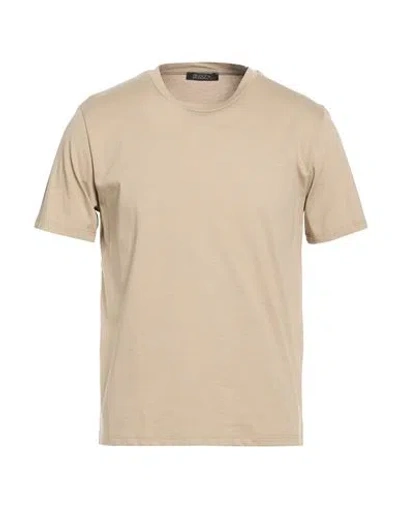 Aragona Man T-shirt Khaki Size 42 Cotton In Nude
