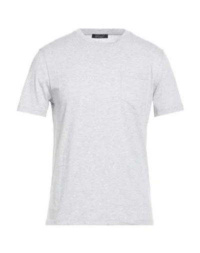 Aragona Man T-shirt Light Grey Size 40 Cotton In Gray