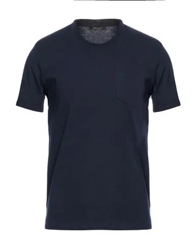 Aragona Man T-shirt Midnight Blue Size 44 Cotton