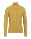 Aragona Man Turtleneck Acid Green Size 40 Cashmere