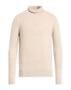 Aragona Man Turtleneck Beige Size 42 Cashmere In Neutral