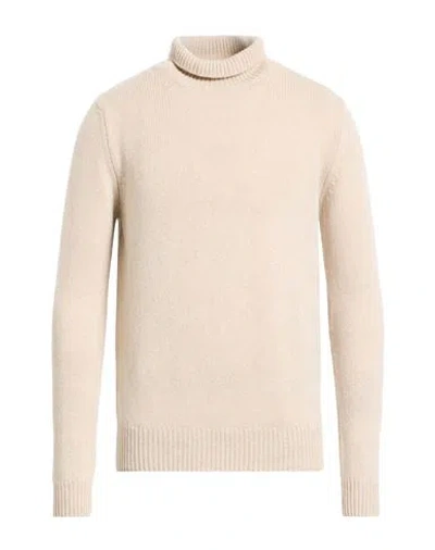 Aragona Man Turtleneck Beige Size 42 Cashmere In Neutral