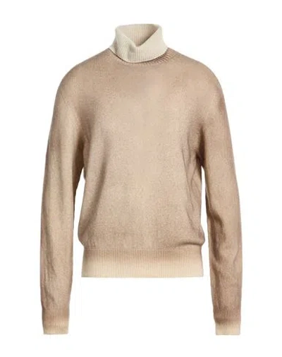 Aragona Man Turtleneck Beige Size 46 Cashmere In Neutral