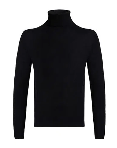 Aragona Man Turtleneck Black Size 40 Merino Wool, Cashmere