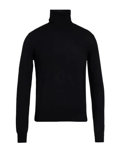 Aragona Man Turtleneck Black Size 44 Merino Wool