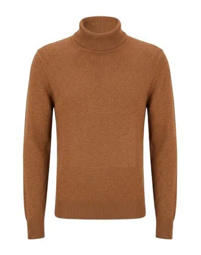 Aragona Man Turtleneck Camel Size 40 Cashmere In Beige