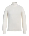 Aragona Man Turtleneck Cream Size 38 Wool, Cashmere In White