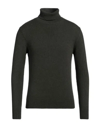Aragona Man Turtleneck Dark Green Size 44 Cashmere