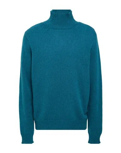 Aragona Man Turtleneck Deep Teal Size 44 Cashmere In Green