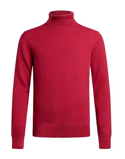 Aragona Man Turtleneck Garnet Size 40 Cashmere In Red