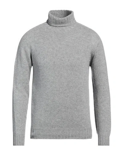 Aragona Man Turtleneck Grey Size 40 Wool, Cashmere