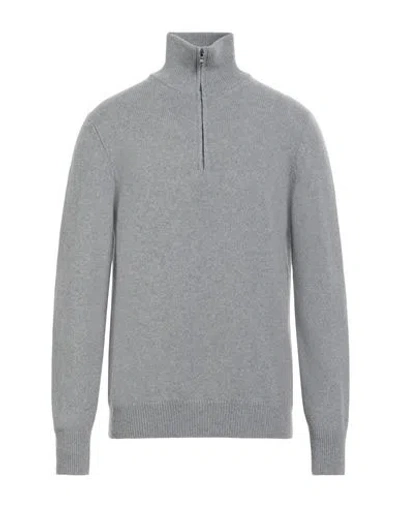 Aragona Man Turtleneck Light Grey Size 42 Cashmere In Grey