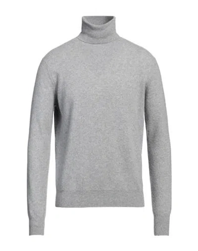 Aragona Man Turtleneck Grey Size 44 Cashmere In Gray
