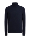 Aragona Man Turtleneck Midnight Blue Size 42 Cashmere In Blue