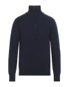 Aragona Man Turtleneck Midnight Blue Size 46 Cashmere