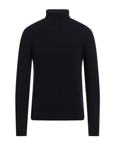 Aragona Man Turtleneck Midnight Blue Size 46 Cashmere