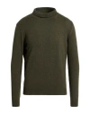 Aragona Man Turtleneck Military Green Size 42 Cashmere