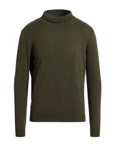 Aragona Man Turtleneck Military Green Size 42 Cashmere