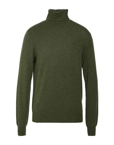 Aragona Man Turtleneck Military Green Size 44 Merino Wool, Cashmere