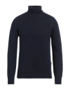 Aragona Man Turtleneck Midnight Blue Size 44 Wool In Navy Blue