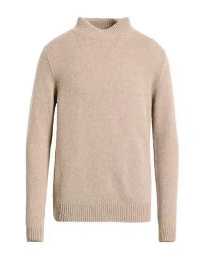 Aragona Man Turtleneck Sand Size 40 Cashmere In Neutral