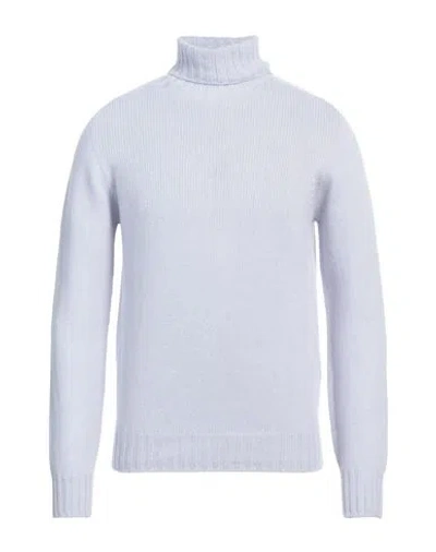 Aragona Man Turtleneck Sky Blue Size 36 Wool, Cashmere