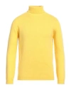 Aragona Man Turtleneck Yellow Size 38 Wool, Cashmere
