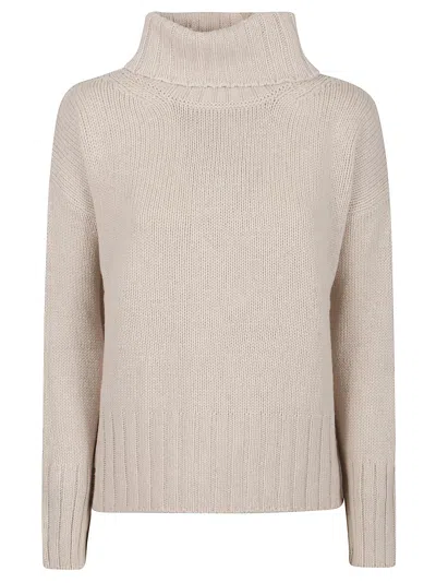 Aragona Pure Cashmere Long-sleeve Turtleneck Sweater In Neutral