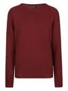 Aragona Raglan-sleeve Cashmere Sweater In Red