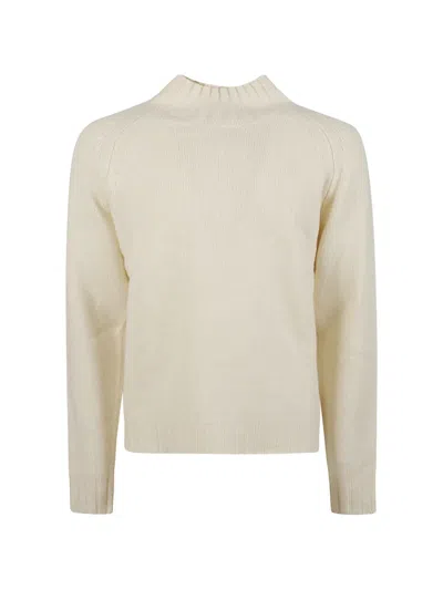 Aragona Raglan-sleeve Mock-neck Sweater In Neutral