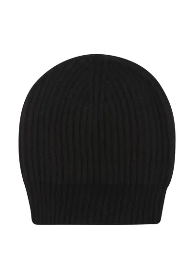 Aragona Ribbed-knit Cashmere Beanie Hat In Black