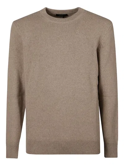 ARAGONA RIBBED CREWNECK SWEATER