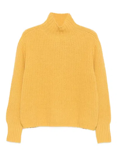 Aragona Ribbed-knit Jumper In Yellow