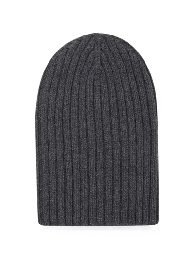 Aragona Ribbed-knit Cashmere Beanie Hat In Orange