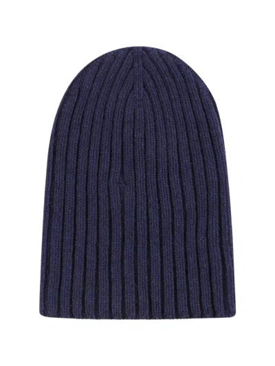 Aragona Ribbed-knit Cashmere Beanie Hat In Red