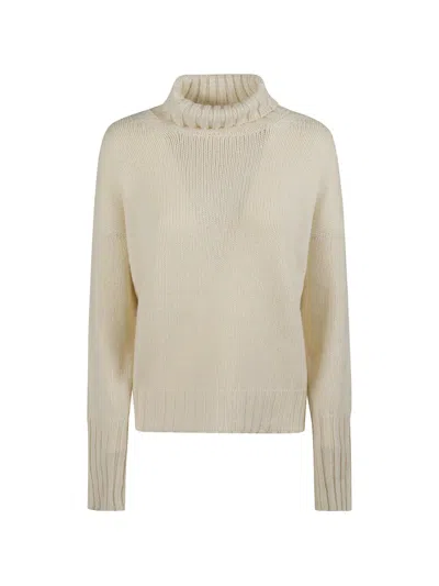 Aragona Ribbed-knit Roll-neck Sweater In Neutral