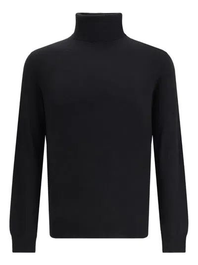 Aragona Cashmere Regular Fit Turtleneck Knitwear In Black
