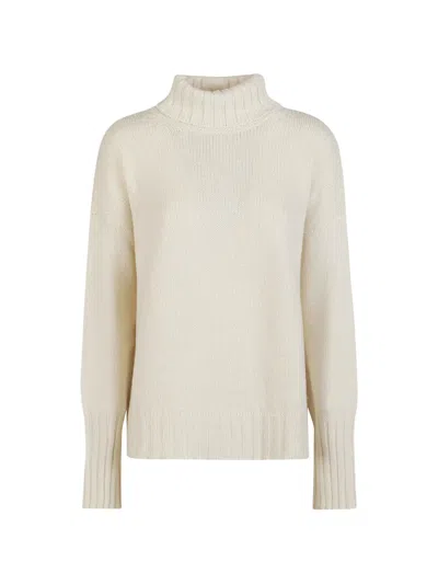 Aragona Roll-neck Jumper In White