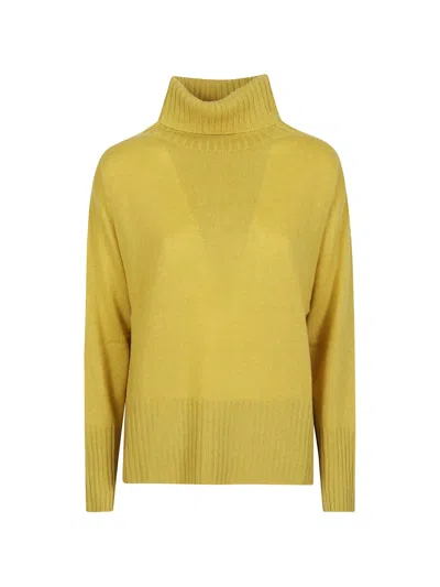 Aragona Roll-neck Cashmere Sweater In Green