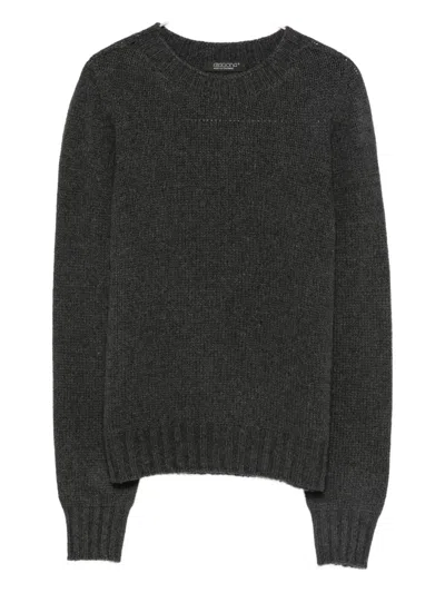 Aragona Round-neck Cashmere Sweater In Black