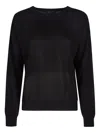 Aragona Round-neck Sweater In Black