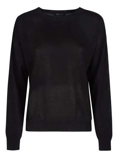 Aragona Round-neck Sweater In Black