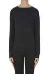 Aragona Rounded Neckline Pullover In Black