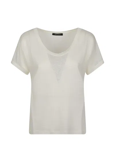 Aragona Scoop-neck T-shirt In Neutral