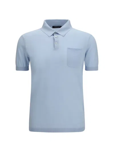 Aragona Short-sleeve Chest-pocket Polo Shirt In Black