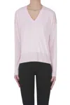 Aragona Silk And Cashmere Boxy Pullover In Pink