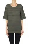 Aragona Striped Pullover In Green